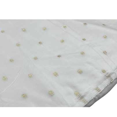 NYLON MUSLIN DYEABLE BUTTI